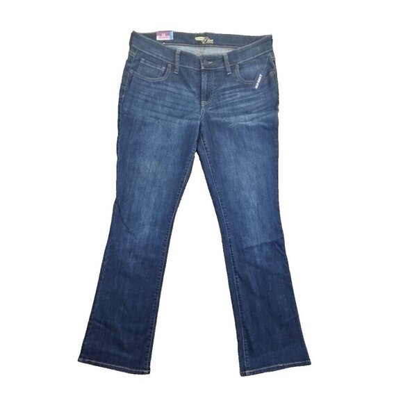 Old Navy The Diva Women's Size 12 Dark Rinse Boot Cut Trouser Jeans Stretch - Picture 1 of 16